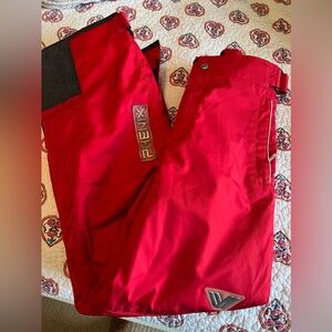 Phenix ladies insulated and waterproof red ski pants size 6